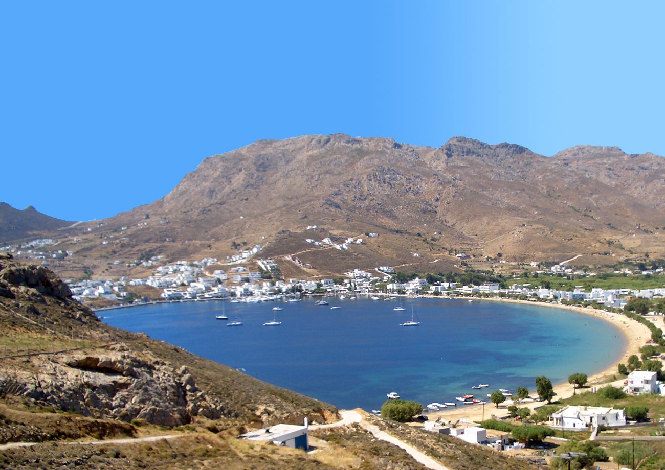 General view of Livadi Serifos Greece